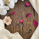 Vriksham Butterfly Pendant Invisible Chain-Black-G16926