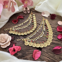 Lakshmi Coin Maatil with 2 layered Pearl-G15510