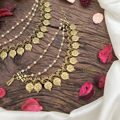 Lakshmi Coin Maatil with 2 layered Pearl-G15501