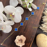 Vriksham Designer Blue Anti Tarnish Stainless Steel Bracelet-G17700