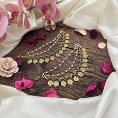 Lakshmi Coin Maatil with 2 layered Pearl-G15501