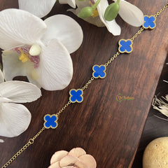 Vriksham Designer Blue Anti Tarnish Stainless Steel Bracelet-G17700