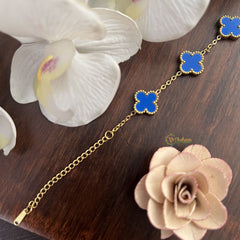 Vriksham Designer Blue Anti Tarnish Stainless Steel Bracelet-G17700