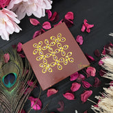 Vriksham Wooden Chaurang/Chowki/Bajot/Pata/Patla Small Size -(Assorted Color & Design)-RG160