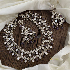 Precious 2 White & Purple Layered Victorian Diamond - VV1358