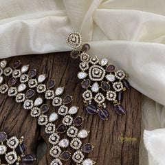 Precious 2 White & Purple Layered Victorian Diamond - VV1358