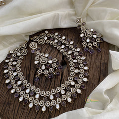 Precious 2 White & Purple Layered Victorian Diamond - VV1358