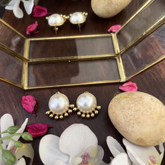 Vriksham Pearl Stone Anti Tarnish Stainless Steel Earring-G17705