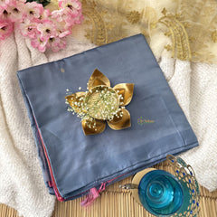 Vriksham Designer Grey Shade Chinnalampattu Saree-VS4714