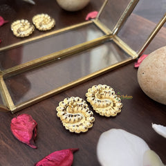 Vriksham Gold Look Alike Designer Anti Tarnish Stainless Steel Earring-G17704