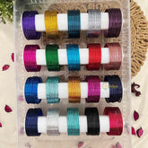 Vriksham Multicolor Glossy- 20 Brilliant Shades for Traditional & Festive Wear Metal Bangle Set -G21875