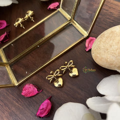 Vriksham Unique Bow Style Anti Tarnish Stainless Steel Earring-G17707