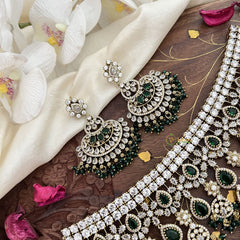 Bridal Statement Victorian Diamond Choker-Green-VV1905