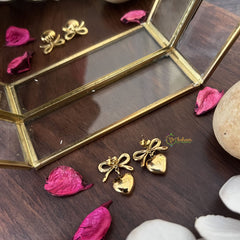 Vriksham Unique Bow Style Anti Tarnish Stainless Steel Earring-G17707