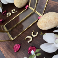 Vriksham Gold Look Alike Anti Tarnish Stainless Steel Earring-G17703