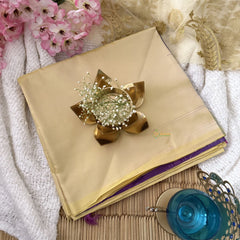 Vriksham Simple Off White Shade Chinnalampattu Saree-VS4713