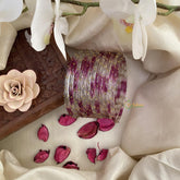 Vriksham Dual Tone Glass Bangle-Off White & Grape Wine-Set of 12-G15824