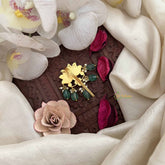 Vriksham Lotus Bloom Kundan Kundan Jadau Jada Billai-Red Green & White-Green Bead-J3826