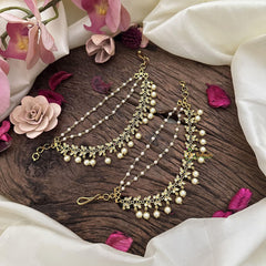 3 Layered AD Stone Maatil-Red Green-Pearl-G15528