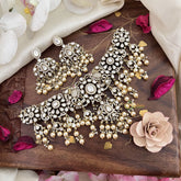 Unique Victorian Diamond White Neckpiece-VV1870