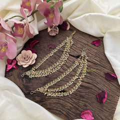 Gold Look Alike With Pearl 3 layered Maatil-G15515