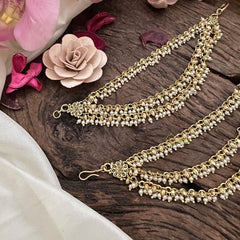 Gold Look Alike With Pearl 3 layered Maatil-G15515