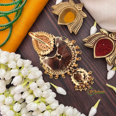 Lakshmi Kemp Chandbali 1 Gram Jad Billai-Gold Bead-Vriksham-G22582