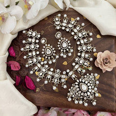 Premium White Victorian Diamond Neckpiece-VV1863