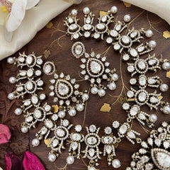 Premium White Victorian Diamond Neckpiece-VV1863