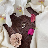 Vriksham Charulata – Floral Septum Ring-2 Red & White-G20024