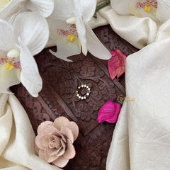 Vriksham Charulata – Floral Septum Ring-2 Red & White-G20024