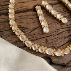 Elegant Mossanite Victorian Diamond Short Neckpiece - VV1383