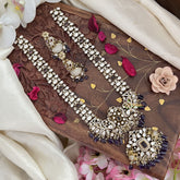 Victorian Diamond Elephant Pendant Neckpiece-Purple-VV1869