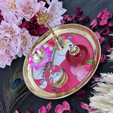 Vriksham Brass Plate Full Diya Set/ Aarti Thali-RG166