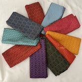 Vriksham Multicolour Unstitched Brocade Blouse Bits (Set of 10)-RG181