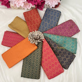 Vriksham Multicolour Unstitched Brocade Blouse Bits (Set Of 10)-RG183