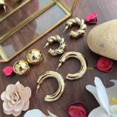 Vriksham Gold Look Alike 3 Pair Earring-G17741