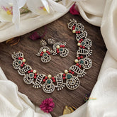 Elegant Victorian Diamond Neckpiece-Coral-VV1929