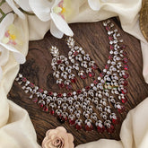 Stylish Victorian Diamond Choker-Pink-VV1474