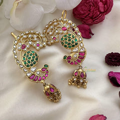 Precious Peacock Cuff Jhumkas-Ghungroo-J2443