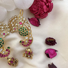 Precious Peacock Cuff Jhumkas-Ghungroo-J2443
