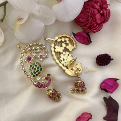 Precious Peacock Cuff Jhumkas-Ghungroo-J2443