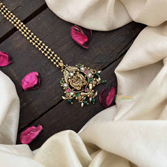 Vriksham Elegant Style Golden Dot Peacock Design Style 1 Gram Gold Maang Tikka-G20773