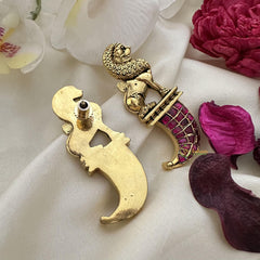 Lion Face Jadau Kundan Earring-J2450