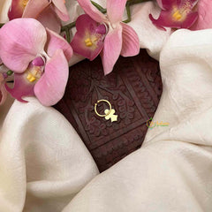 Vriksham Antique Red Ruby Trio Style Kundan Jadau Septum Ring-J4061