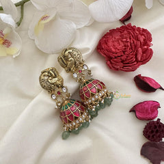 Precious Peacock Jadau Kundan Jhumka-J2451
