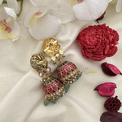 Precious Peacock Jadau Kundan Jhumka-J2451