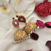 Precious Jadau Kundan Jhumka-White Pearl-J2452