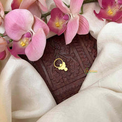 Vriksham Elegant Style Kundan Jadau Septum Ring-Red White & Green-J4058