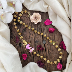 Vriksham Gold Polish Nritya Ganapati Moggapu Chain-G17763